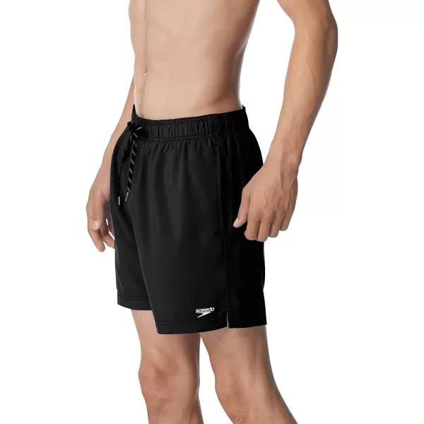 Speedo Mens Swim Trunk Knee Length Volley Comfort Liner Solid16 Speedo Black