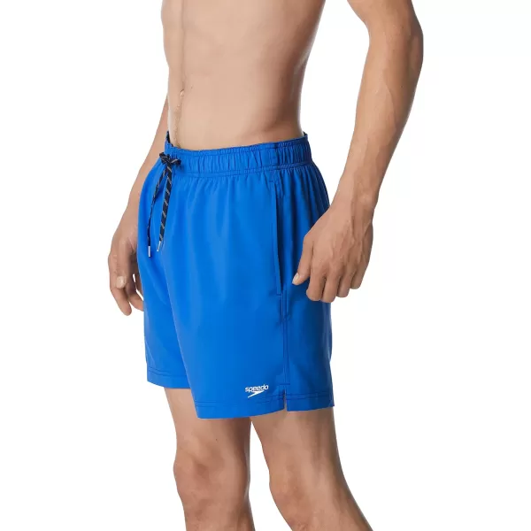 Speedo Mens Swim Trunk Knee Length Volley Comfort Liner Solid16 Speedo Blue