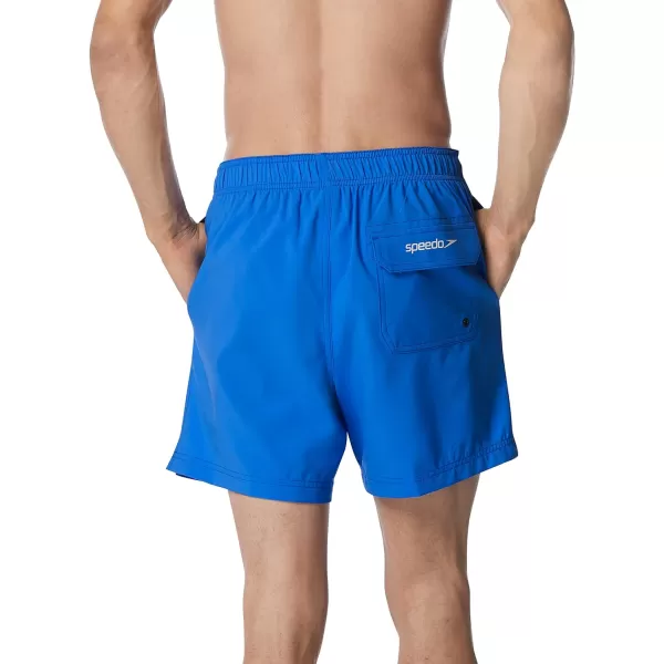 Speedo Mens Swim Trunk Knee Length Volley Comfort Liner Solid16 Speedo Blue