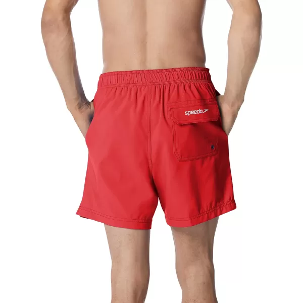 Speedo Mens Swim Trunk Knee Length Volley Comfort Liner Solid16 Speedo Red