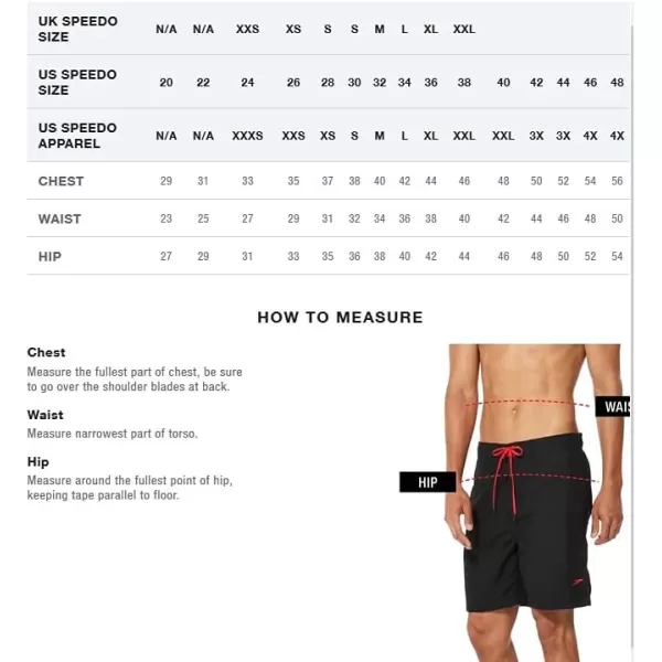 Speedo Mens Swim Trunk Knee Length Volley Comfort Liner Solid20 Speedo Black