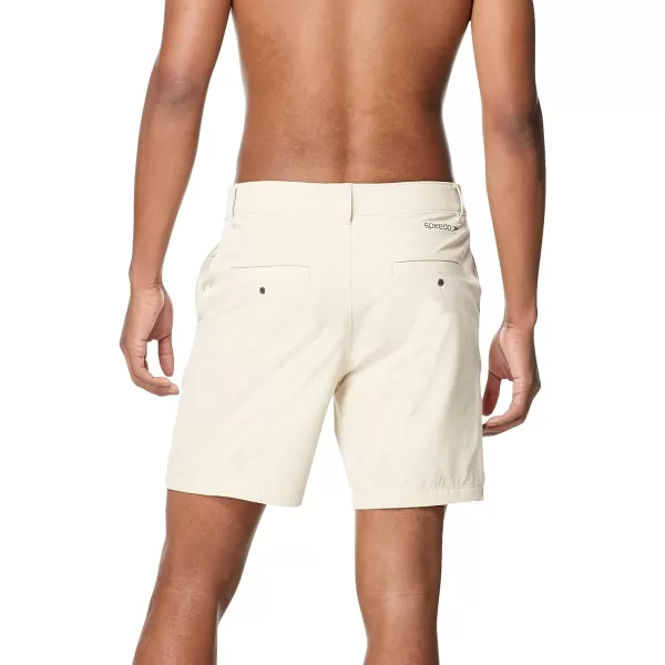 Speedo Mens Swim Trunk Mid Length Hybrid ShortKhaki