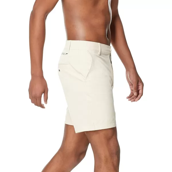 Speedo Mens Swim Trunk Mid Length Hybrid ShortKhaki