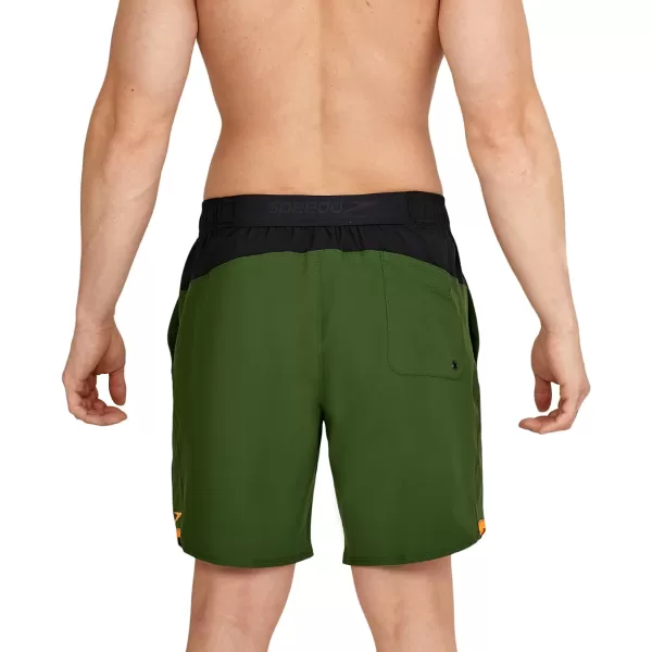 Speedo Mens Swim Trunk Mid Length MarinaExplorer Douglas Fir