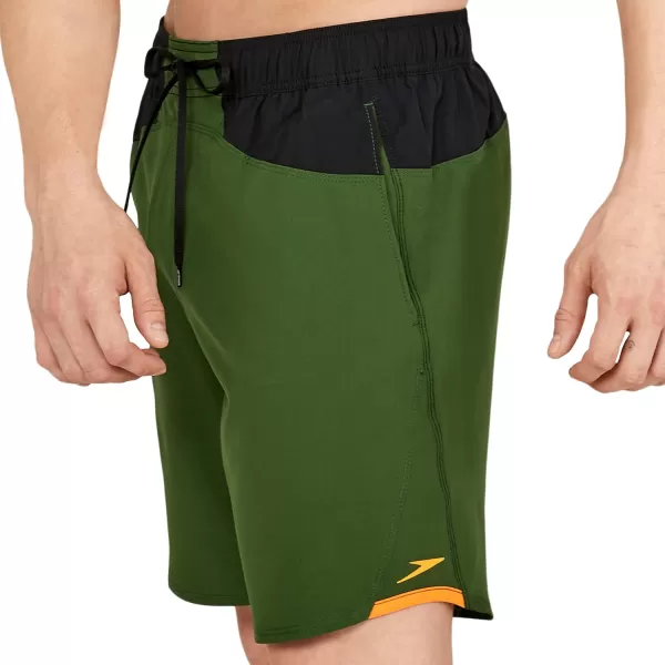 Speedo Mens Swim Trunk Mid Length MarinaExplorer Douglas Fir