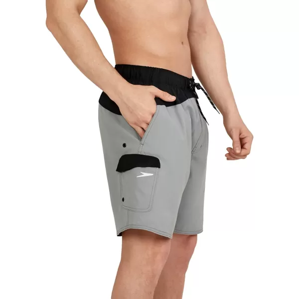 Speedo Mens Swim Trunk Mid Length MarinaMonument