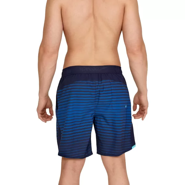 Speedo Mens Swim Trunk Mid Length MarinaPalm Explorer Peacoat