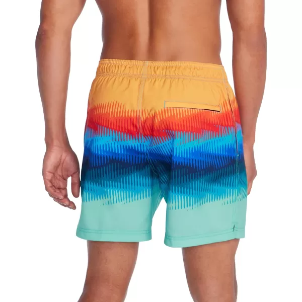 Speedo Mens Swim Trunk Mid Length Redondo PrintedBoom Flux