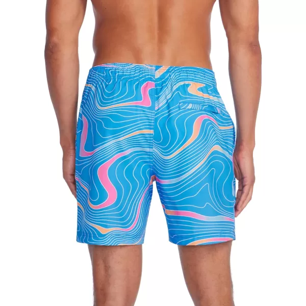 Speedo Mens Swim Trunk Mid Length Redondo PrintedDistrict Thirteen