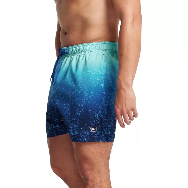 Speedo Mens Swim Trunk Mid Length Redondo PrintedSeashore Blend