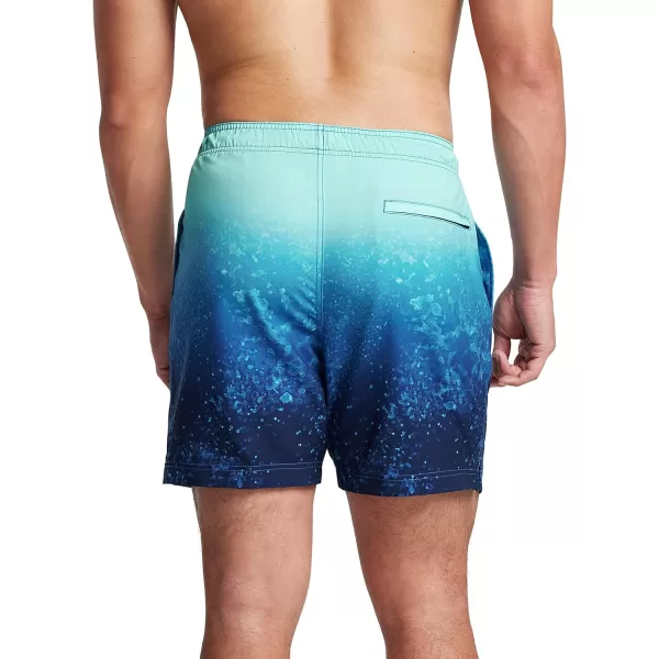 Speedo Mens Swim Trunk Mid Length Redondo PrintedSeashore Blend