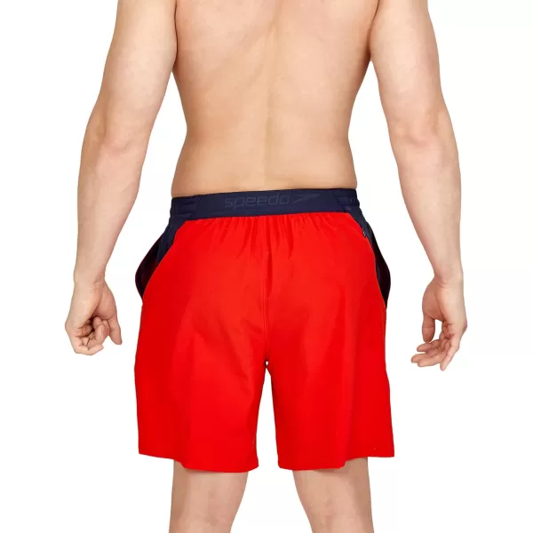 Speedo Mens Swim Trunk Mid Length Seaside2022 Speedo Red