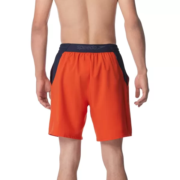 Speedo Mens Swim Trunk Mid Length Seaside2022 Spicy Orange