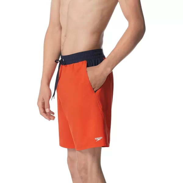 Speedo Mens Swim Trunk Mid Length Seaside2022 Spicy Orange