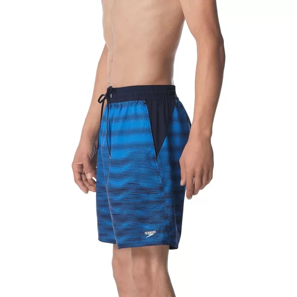 Speedo Mens Swim Trunk Mid Length SeasideDigital Speedo Blue