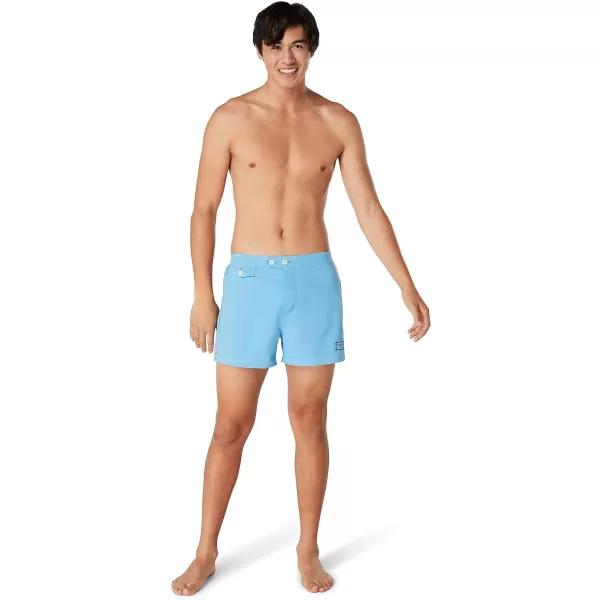 Speedo Mens Swim Trunk Short Length Beachsider SolidAzure Blue