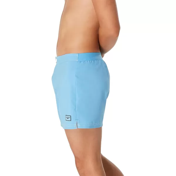 Speedo Mens Swim Trunk Short Length Beachsider SolidAzure Blue