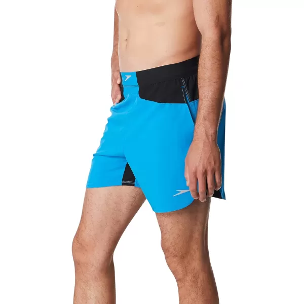 Speedo Mens Swim Trunk Short Length Fitness TrainingBrilliant Blue