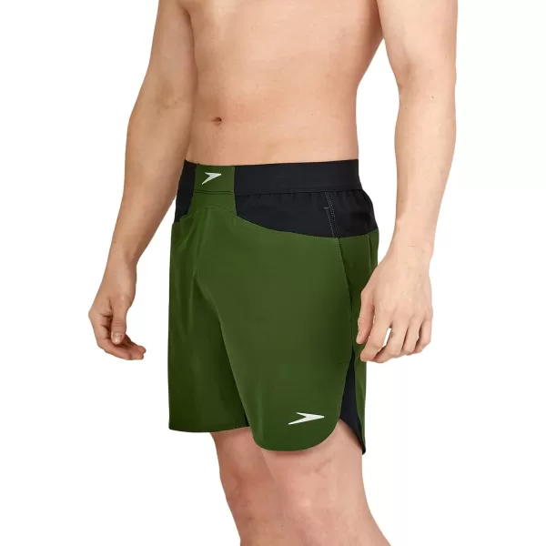 Speedo Mens Swim Trunk Short Length Fitness TrainingDouglas Fir