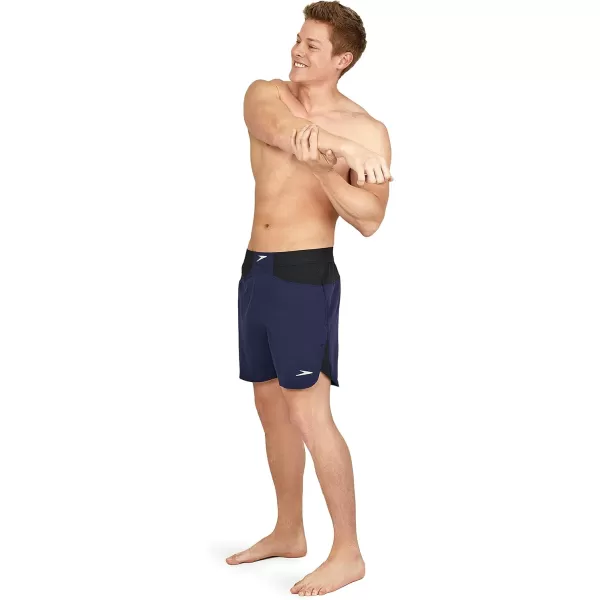 Speedo Mens Swim Trunk Short Length Fitness TrainingPeacoat