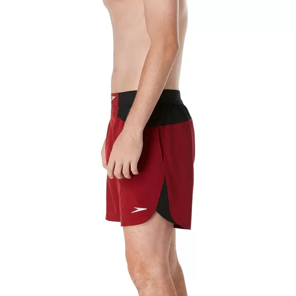 Speedo Mens Swim Trunk Short Length Fitness TrainingRhubarb