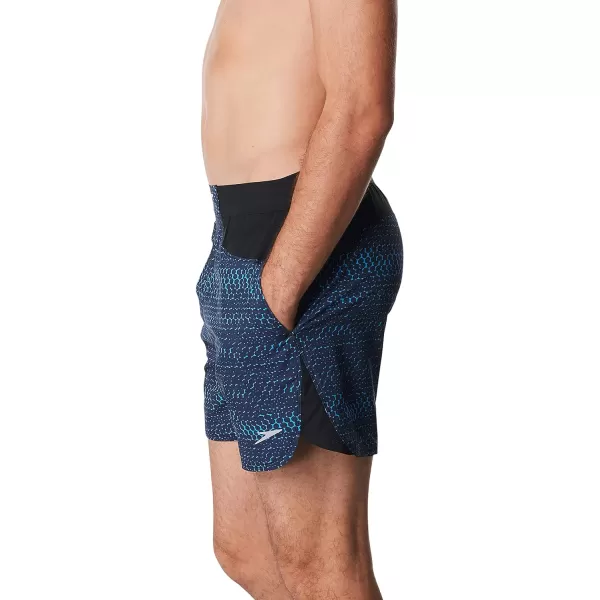 Speedo Mens Swim Trunk Short Length Fitness TrainingTraxsition Brilliant Blue