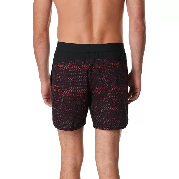 Speedo Mens Swim Trunk Short Length Fitness TrainingTraxsition High Risk Red