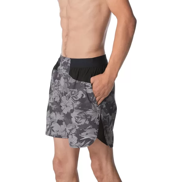 Speedo Mens Swim Trunk Short Length Fitness TrainingTropical Monument