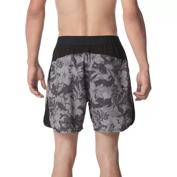 Speedo Mens Swim Trunk Short Length Fitness TrainingTropical Monument