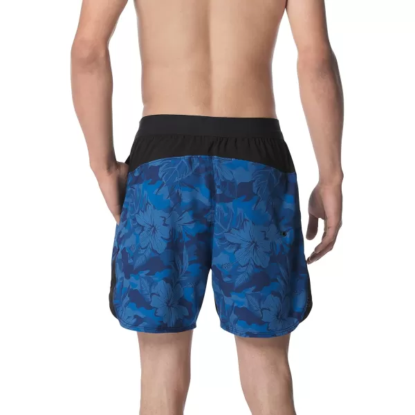 Speedo Mens Swim Trunk Short Length Fitness TrainingTropical Peacoat