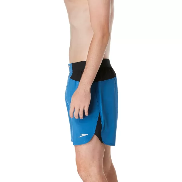 Speedo Mens Swim Trunk Short Length Fitness TrainingVallarta Blue