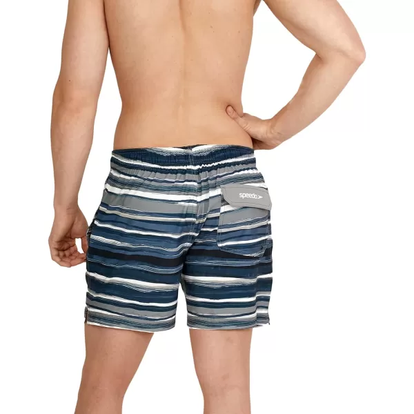 Speedo Mens Swim Trunk Short Length Redondo Comfort Liner PrintCurrent Anthracite