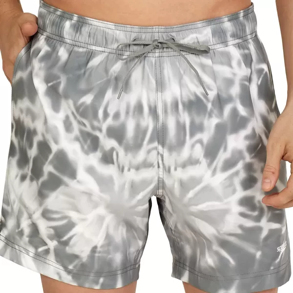 Speedo Mens Swim Trunk Short Length Redondo Comfort Liner PrintTides Monument