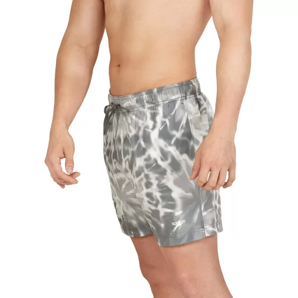 Speedo Mens Swim Trunk Short Length Redondo Comfort Liner PrintTides Monument