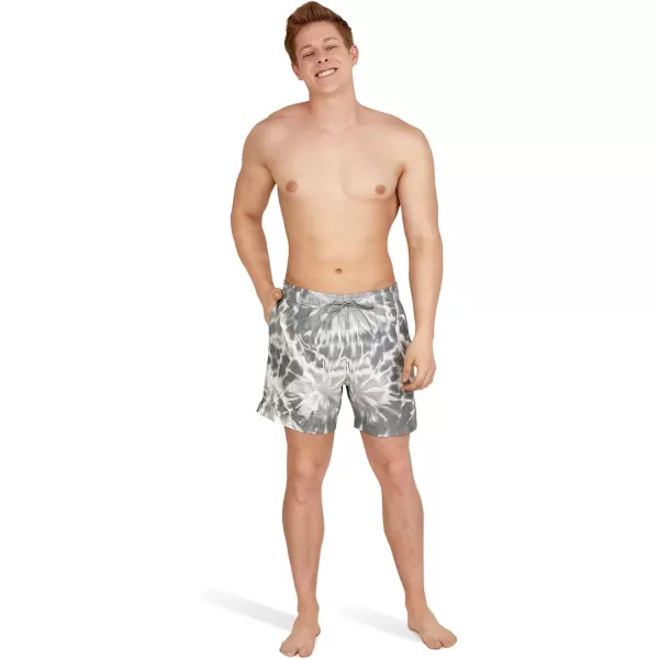 Speedo Mens Swim Trunk Short Length Redondo Comfort Liner PrintTides Monument