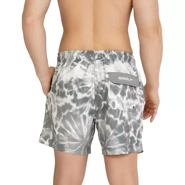 Speedo Mens Swim Trunk Short Length Redondo Comfort Liner PrintTides Monument