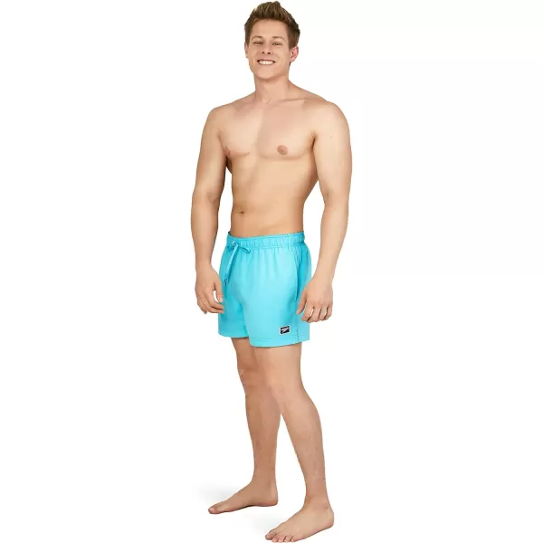 Speedo Mens Swim Trunk Short Length Redondo SolidBlue Atoll