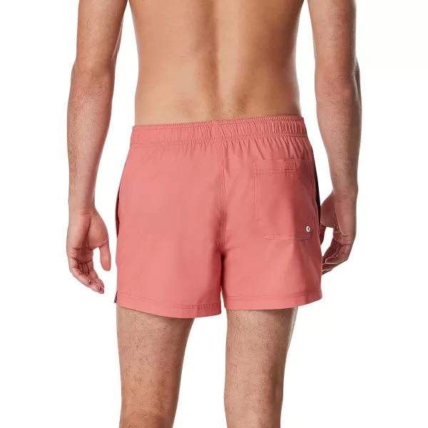 Speedo Mens Swim Trunk Short Length Redondo SolidFaded Rose