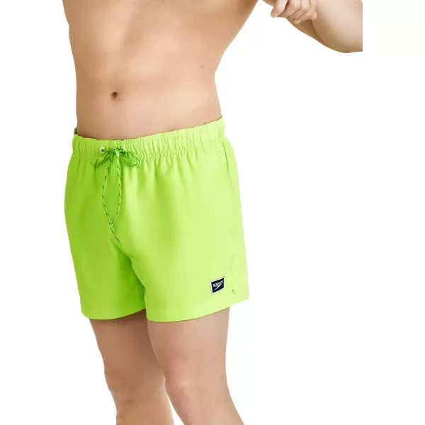 Speedo Mens Swim Trunk Short Length Redondo SolidGreen Gecko