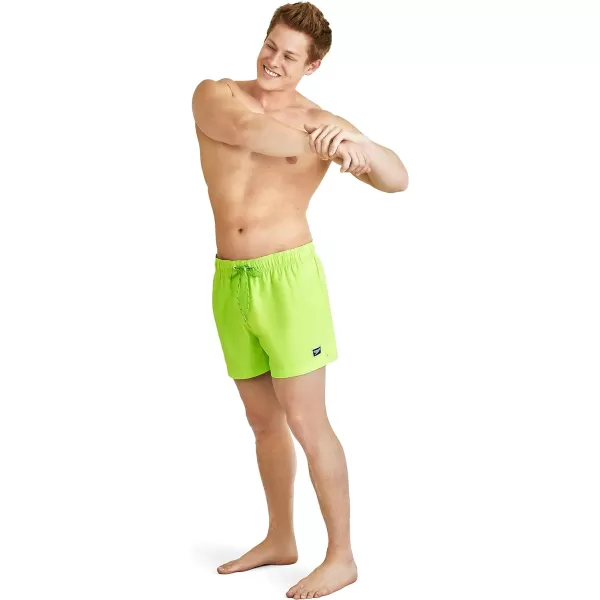 Speedo Mens Swim Trunk Short Length Redondo SolidGreen Gecko