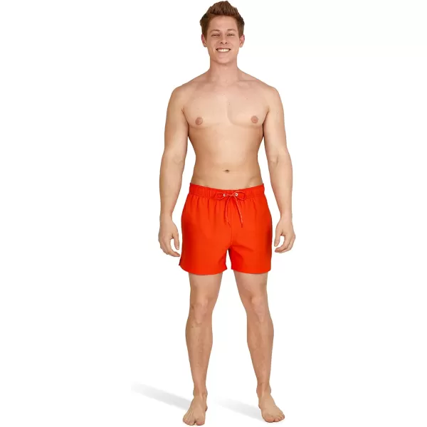 Speedo Mens Swim Trunk Short Length Redondo SolidSpicy Orange