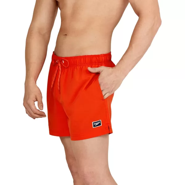 Speedo Mens Swim Trunk Short Length Redondo SolidSpicy Orange