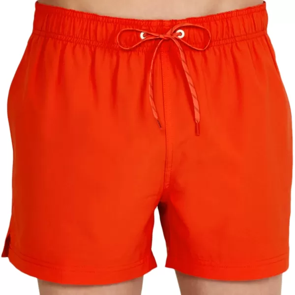 Speedo Mens Swim Trunk Short Length Redondo SolidSpicy Orange