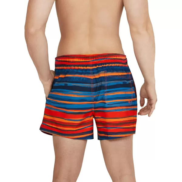 Speedo Mens Swim Trunk Short Length Redondo StripedCurrent China Blue