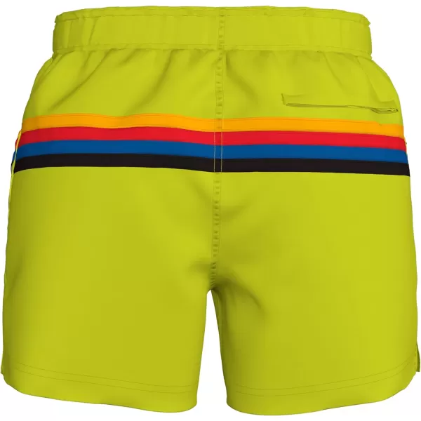 Speedo Mens Swim Trunk Short Length Redondo StripedHorizontal Bitterlime