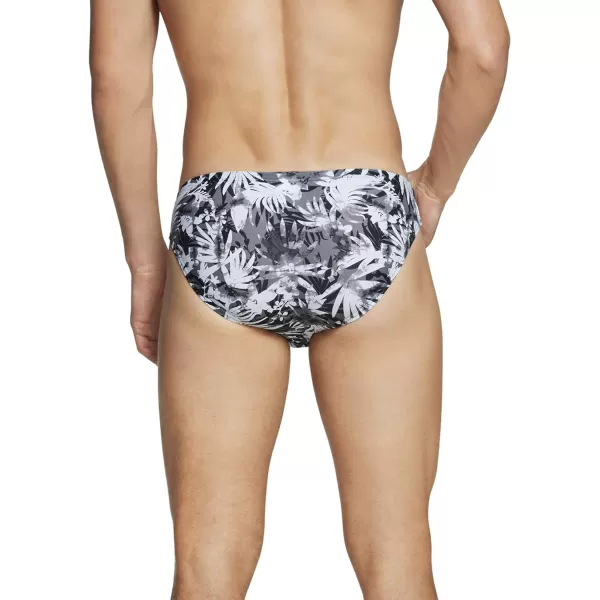 Speedo Mens Swimsuit Brief Creora Highclo PrintedBlackWhite