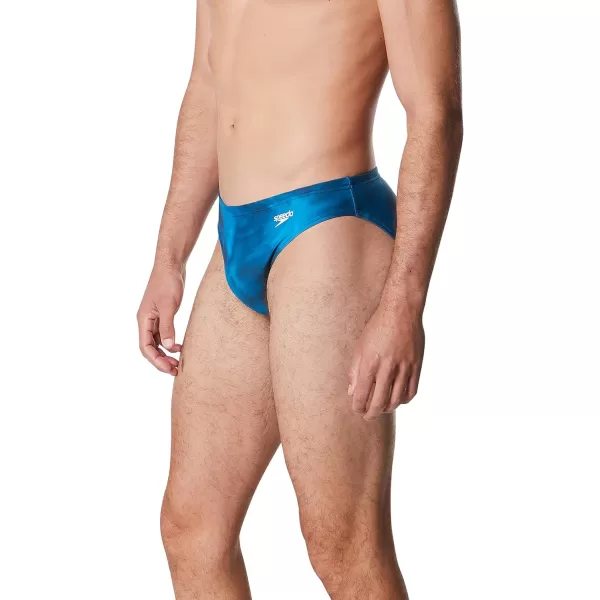 Speedo Mens Swimsuit Brief Creora Highclo PrintedFlare Moonlit Ocean