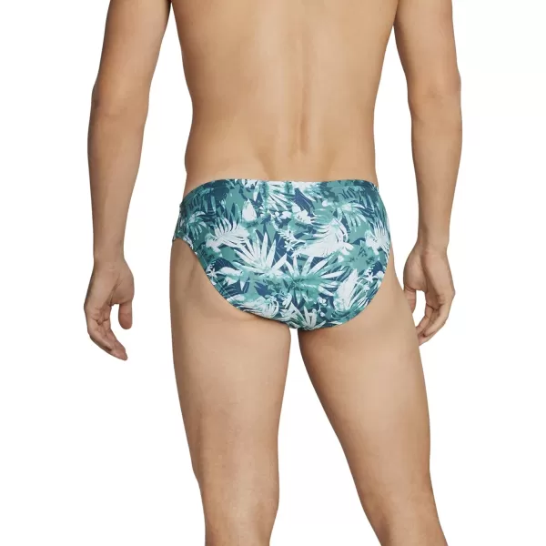 Speedo Mens Swimsuit Brief Creora Highclo PrintedGreen