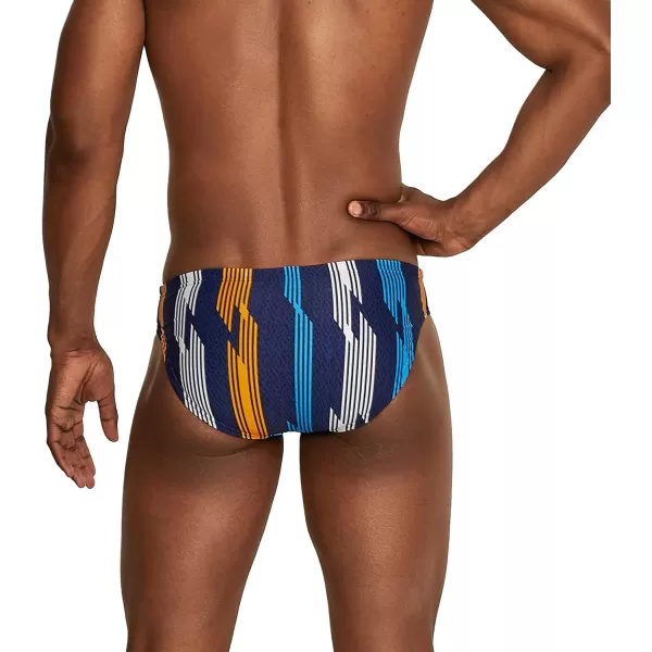 Speedo Mens Swimsuit Brief Creora Highclo PrintedSea Ridge Oriole