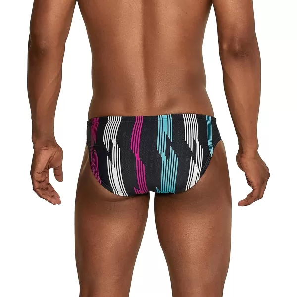 Speedo Mens Swimsuit Brief Creora Highclo PrintedSea Ridge Porcelain